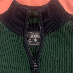 NAUTICA JEANS CO 100% Cotton 1/4 Zip Sweater